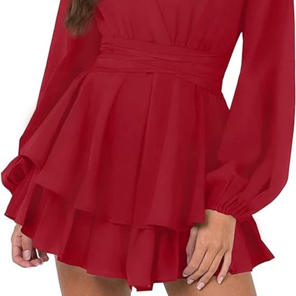 AIMCOO Women's Long Sleeve Solid Dress - Picture 2 of 3